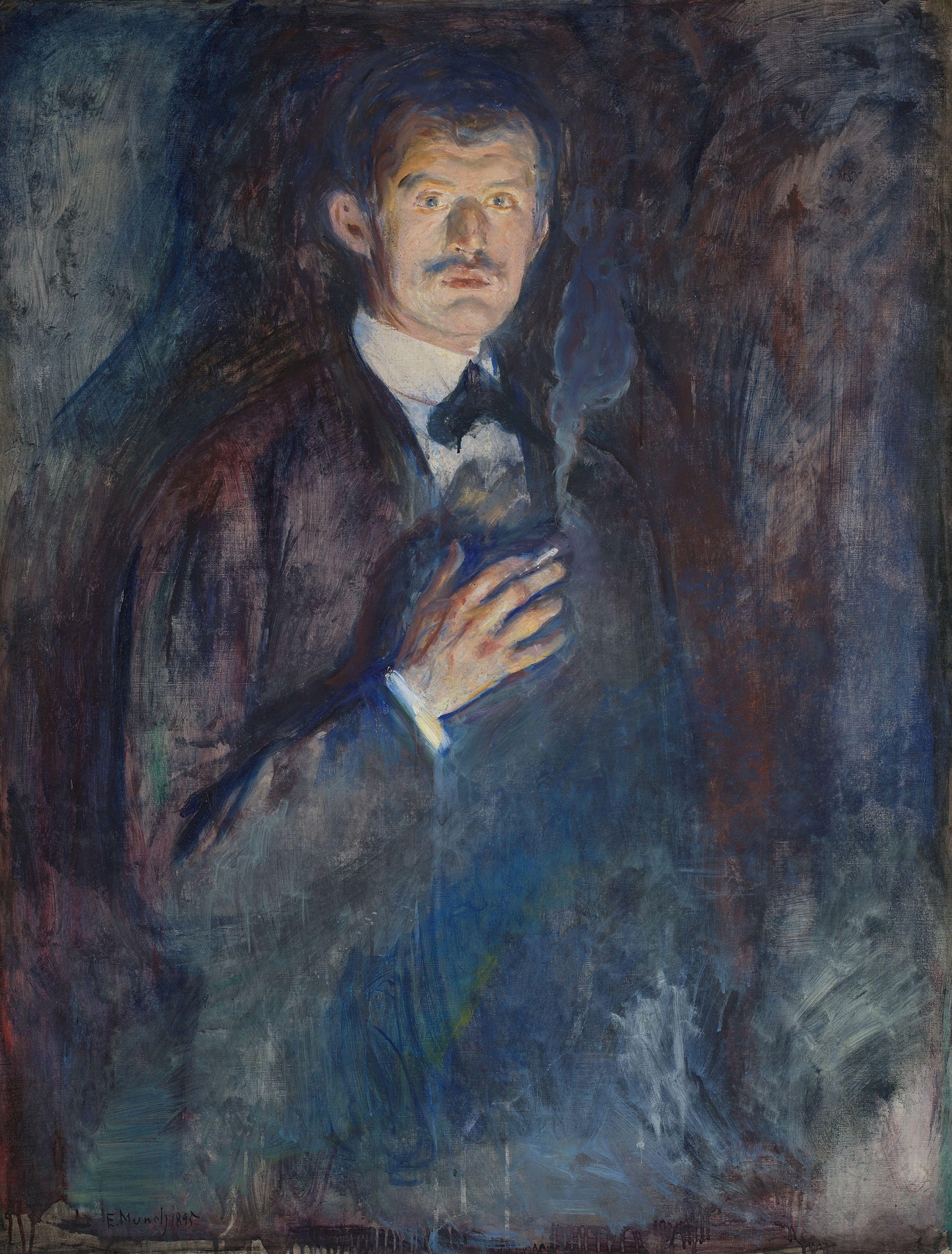 Self-Portrait with Cigarette